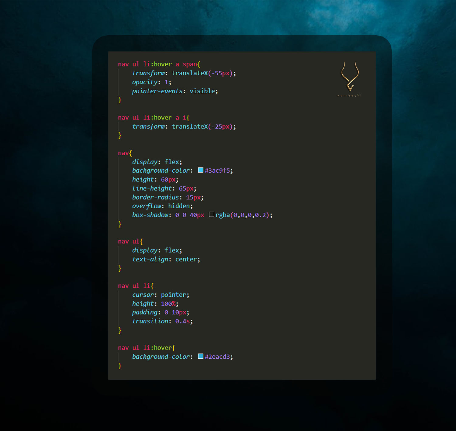 Navbar Menu with HTML and CSS